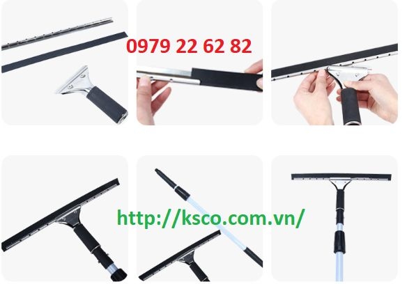 Cây gạt kính Inox có lưỡi cao su