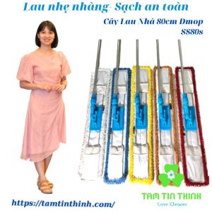 Cây lau nhà công nghiệp 80cm Dmop SS80s