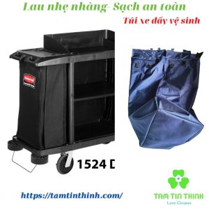 Túi xe đẩy vệ sinh buồng phòng khách sạn Rubbermaid, Trust, IPC, Chaobao, Souh china, ...