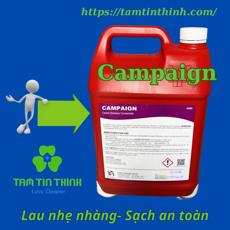 hóa chất giặt thảm campaign