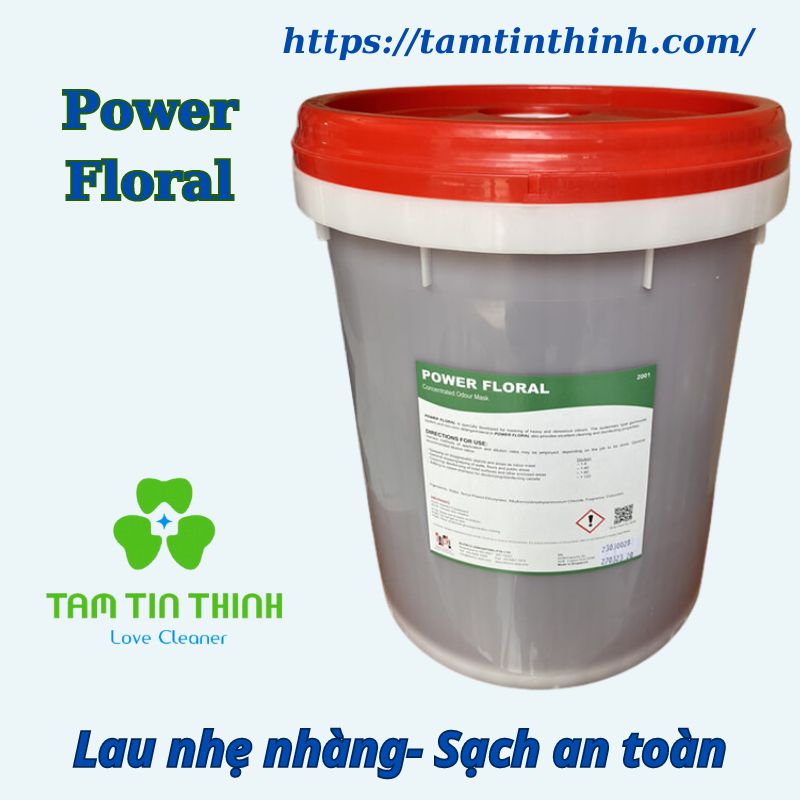 nước lau sàn diệt khuẩn mùi hôi power floral