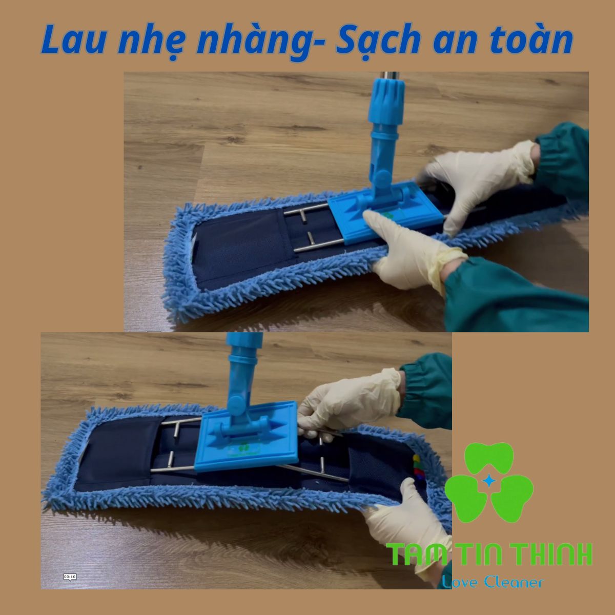 hướng dẫn sử dụng cây lau nhà công nghiệp