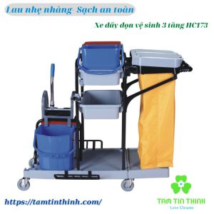 Xe đẩy vệ sinh 3 tầng AF08173 HC173