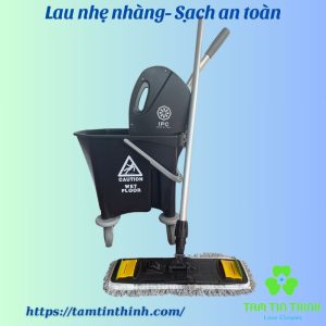 Bộ xô và cây lau nhà công nghiệp 42cm 25 lít