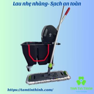 Bộ xô và cây lau nhà công nghiệp 50cm 30 lít