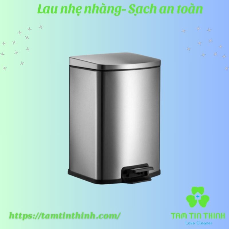 Thùng rác đạp chân dạng vuông PLS-50L