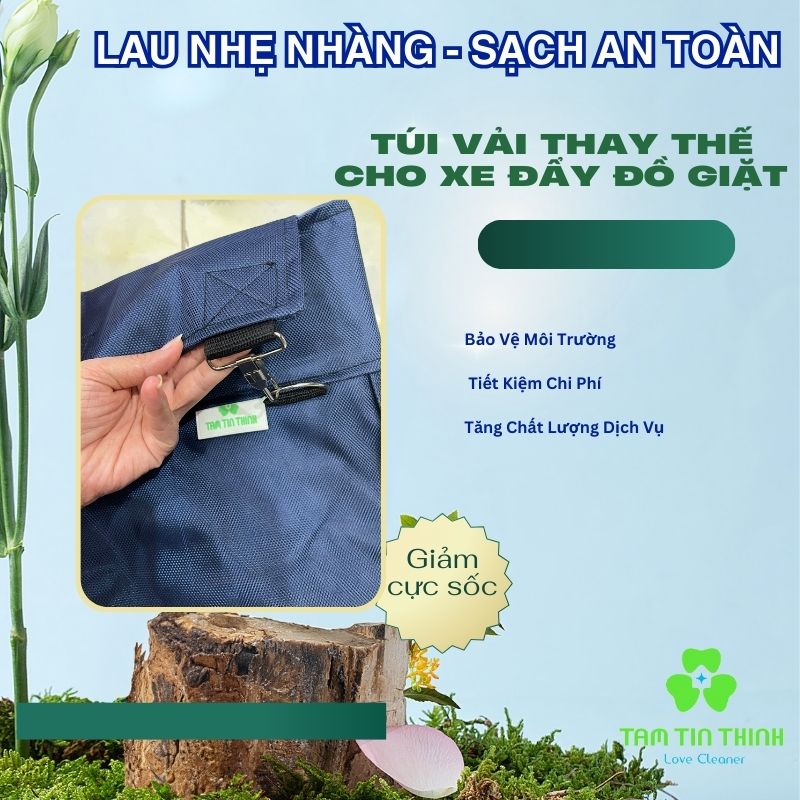 Túi Vải Thay Thế Cho Xe Đẩy Đồ Giặt