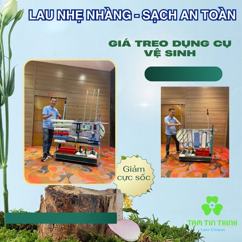 Giá treo dụng cụ vệ sinh