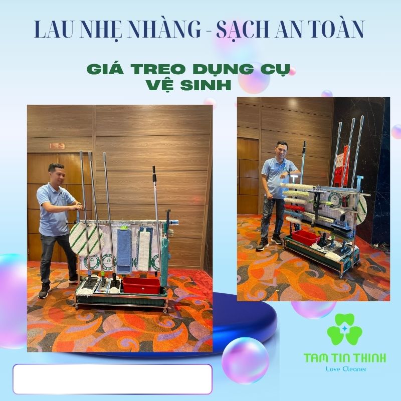 Giá treo dụng cụ vệ sinh