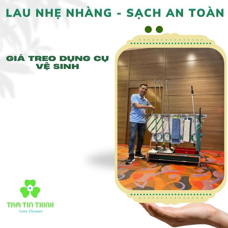 Giá treo dụng cụ vệ sinh