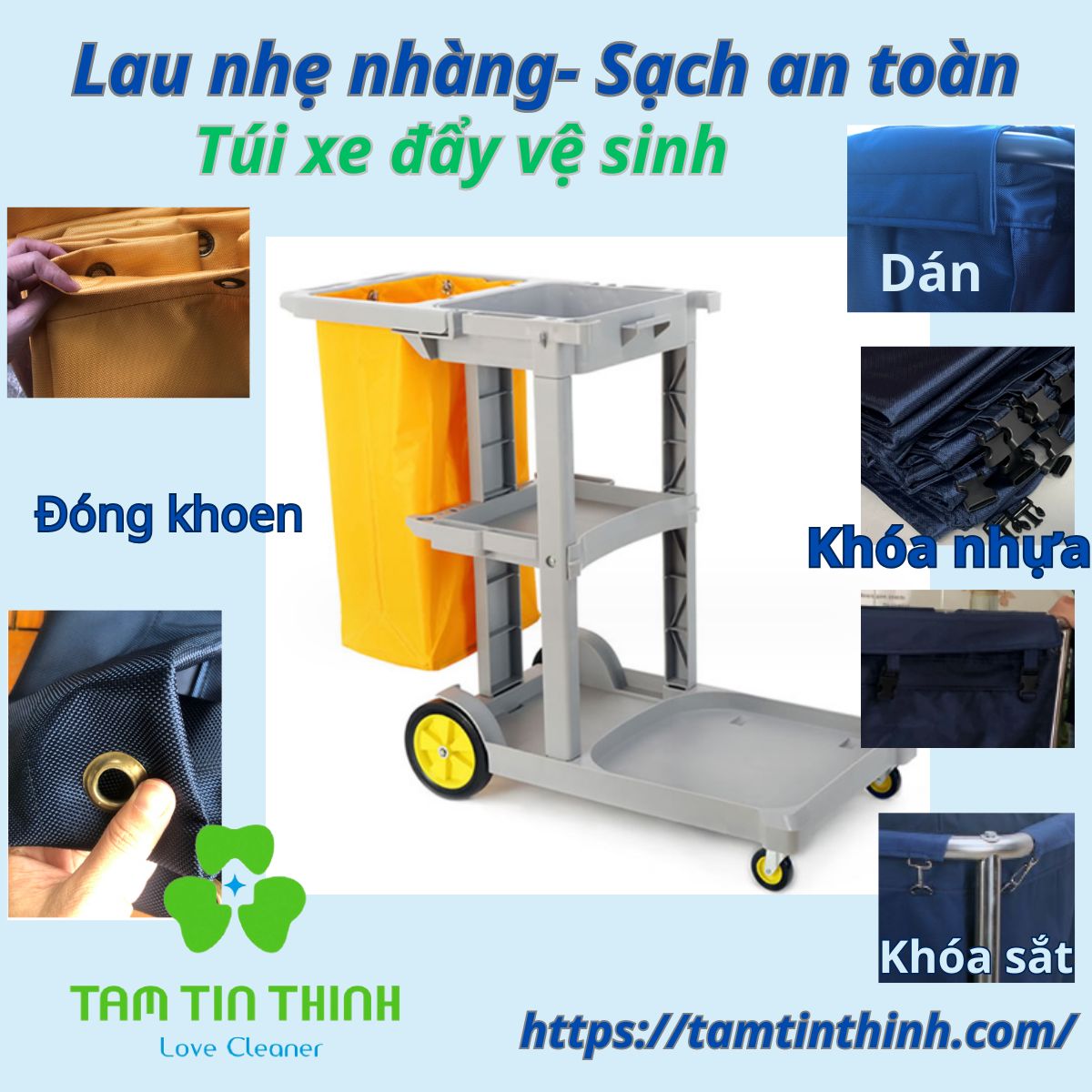 Túi xe đẩy vệ sinh