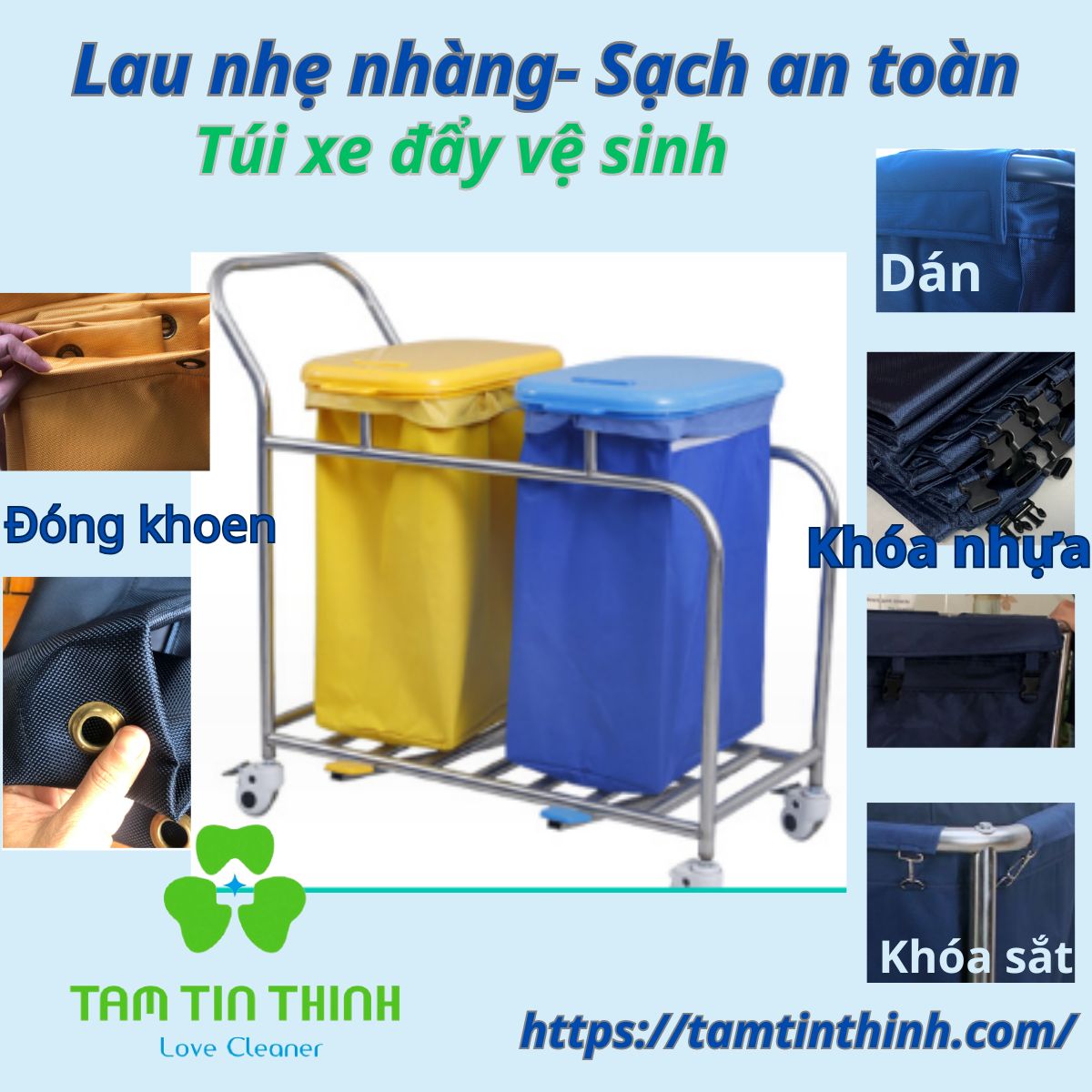 Túi xe đẩy vệ sinh